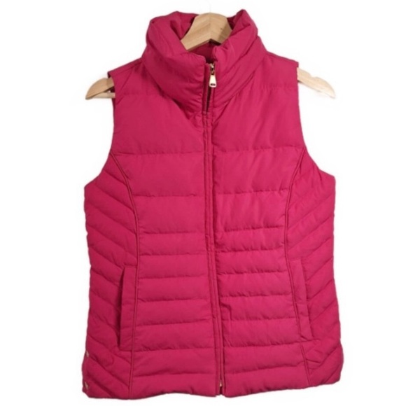 NWOT Talbots Womens Pink Down Insulated Full Zip Puffer Vest Jacket Size 2X - Picture 2 of 8